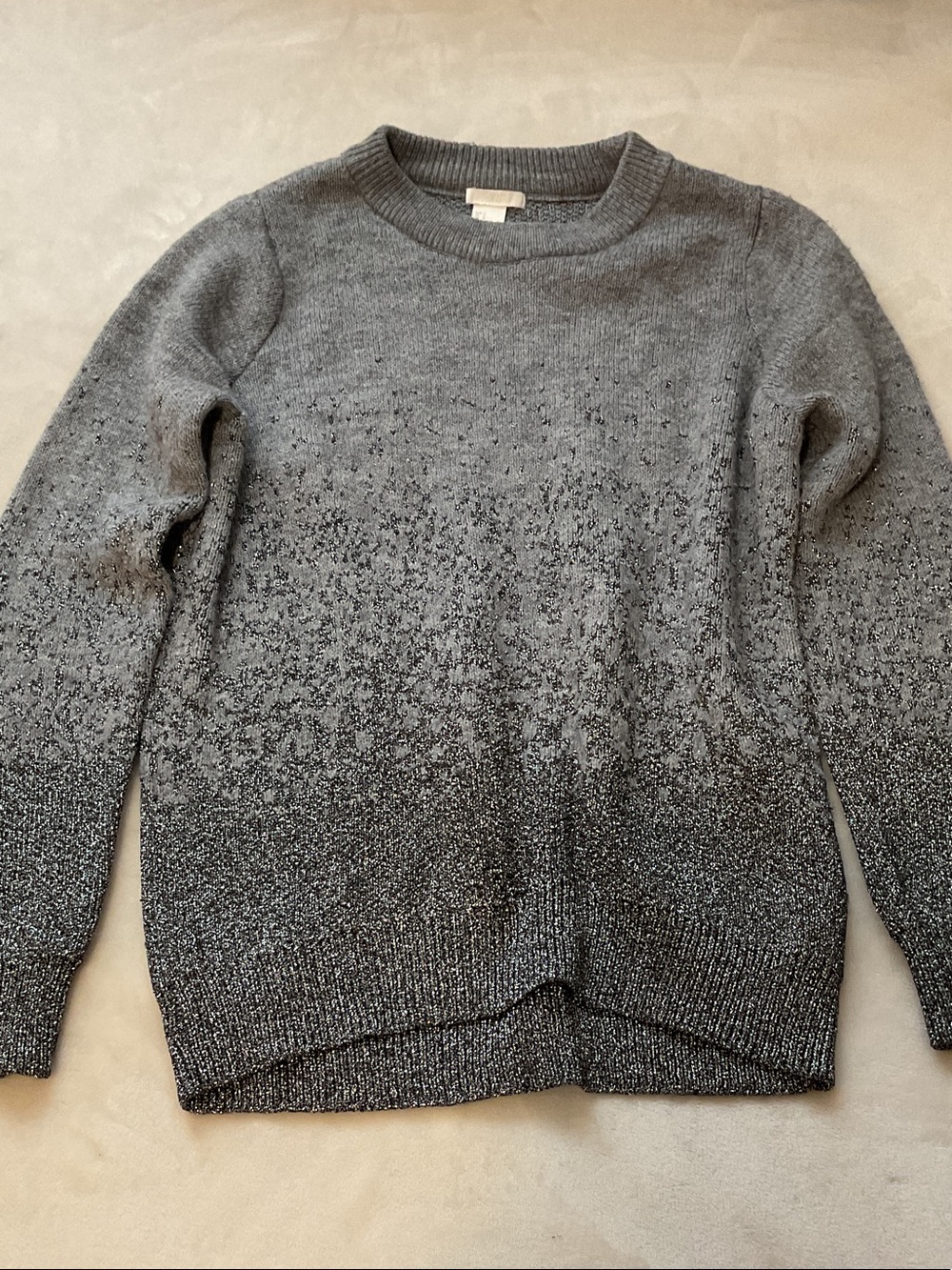 H&M Men's Gray Ombre Crewneck Sweater
